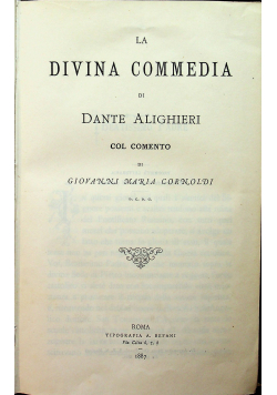 La Divina Commedia 1887 r.