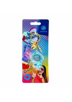 Brelok metalowy z płynnym wypełnieniem Astrafun Love and Beauty 1szt.mix