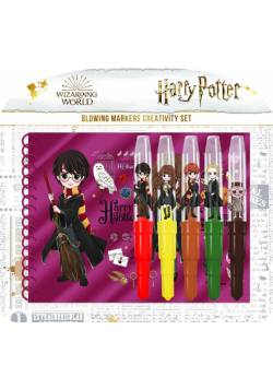 Zestaw markery Harry Potter 5szt + notes +szablon