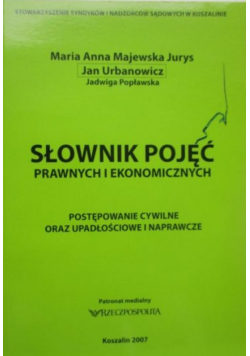 Słownik pojęć prawnych i ekonomicznych