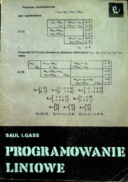 Programowanie liniowe