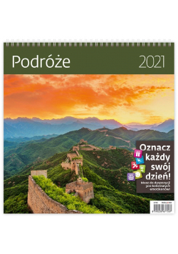 Kalendarz 2021 30x30 Podróże HELMA