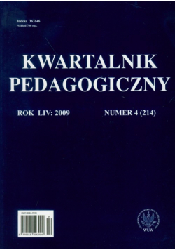 Kwartalnik pedagogiczny nr 4 2009