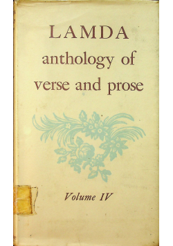 Anthology of verse and prose vol IV