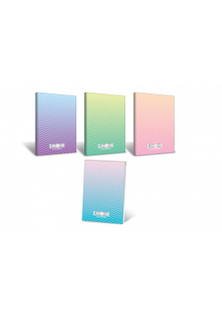 Brulion A5/96K kratka Ombre Powder pastel (5szt)
