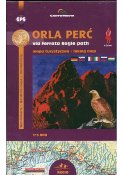 Orla Perć via ferrata Mapa turystyczna 1:5 000