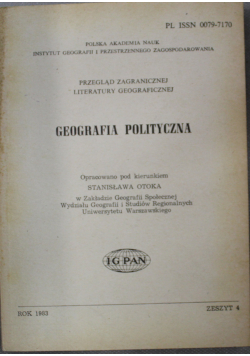 Geogriafia polityczna zeszyt 4