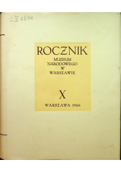 Rocznik Muzeum Narodowego w Warszawie X
