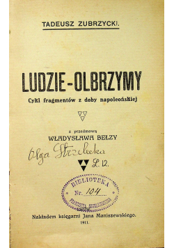 Ludzie Olbrzymy 1911 r.
