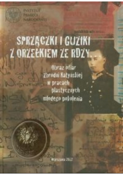 Sprzączki i guziki z orzełkiem ze rdzy
