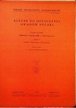 Klucze do oznaczania owadów Polski XVIII