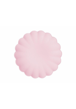 Talerzyki plastikowe różowe 22x22cm 4szt