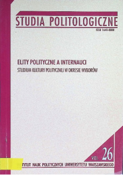 Studia politologiczne Vol 26