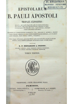 Epistolarum Beati Pauli Apostoli 1858 r.