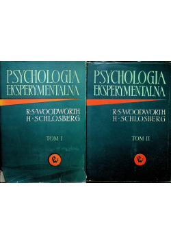 Psychologia eksperymentalna  2 tomy