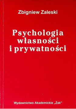 Psychologia własności i prywatności