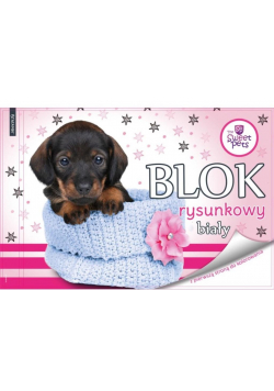 Blok rysunkowy biały A4/20K Pies