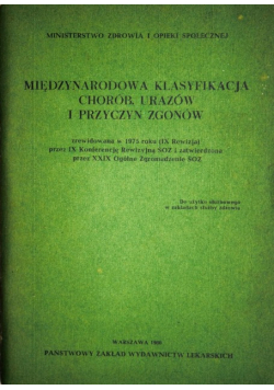 Międzynarodowa klasyfikacja chorób urazów i przyczyn zgonów