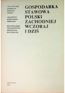 Gospodarka Stawowa Polski Zachodniej