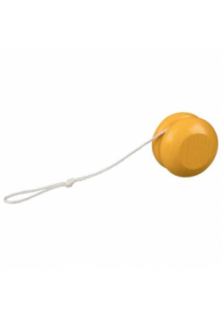 Yo-Yo drewniane żółty kolor