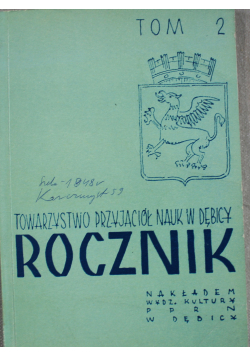 Towarzystwo przyjaciół nauk w Dębicy tom 2