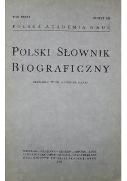 Polski Słownik Biograficzny Tom XXXI 2 Zeszyt 129