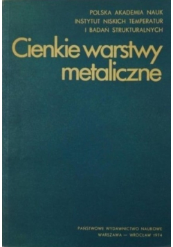 Cienkie warstwy metaliczne