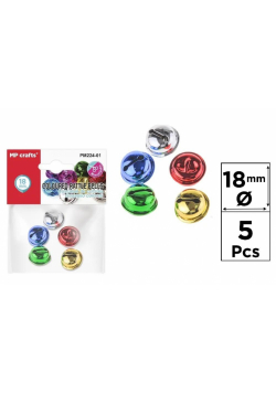 Dzwonek kolorowy 18mm 5szt