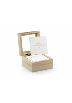 Księga gości pudełko na porady 9.5x9.5x6cm
