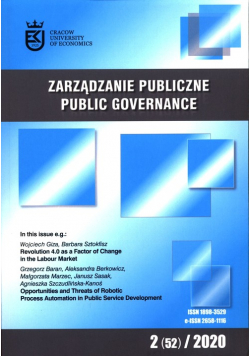 Zarządzanie Publiczne 2 (52) 2020