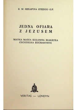 Jedna ofiara z Jezusem
