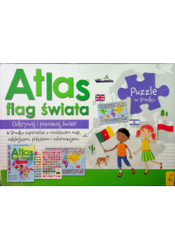 Atlas flag Świata + Puzzle NOWA