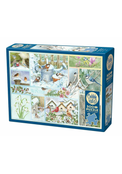 Puzzle 500 Zimowe ptaki G3
