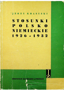 Stosunki polsko niemieckie 1926 1932