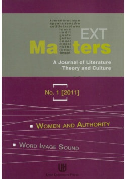 Text matters 1/2011
