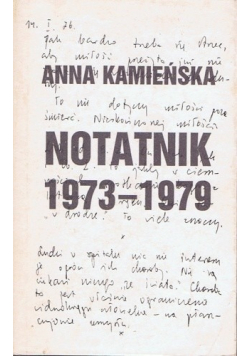 Notatnik 1973 do 1979