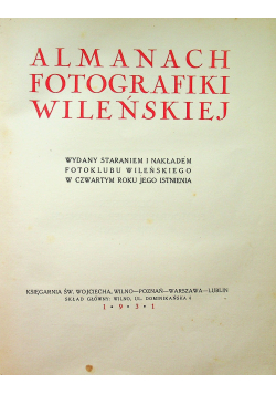 Almanach fotografiki Wileńskiej 1931 r.