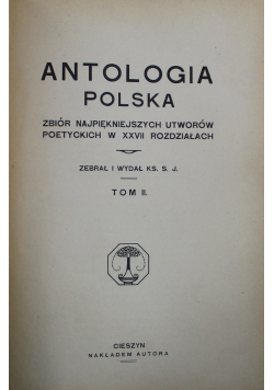 Antologia polska  tom II Między 1918 - 1939 r.