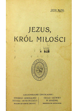 Jezus król miłości 1929 r