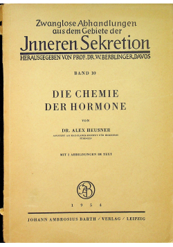 Juneren Sekretion band 10 Die chemie der hormone