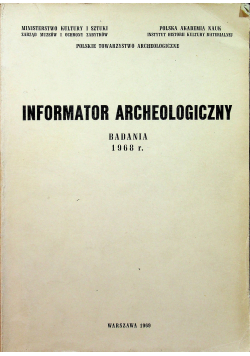 Informator archeologiczny badania 1968 r