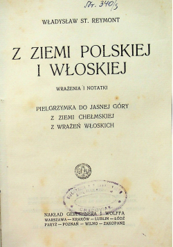Z ziemi polskiej i włoskiej 1925 r.