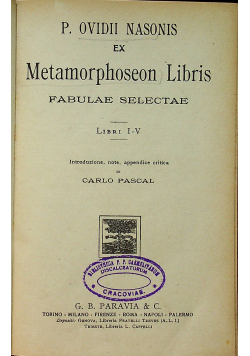 Metamorphoseon libris 1924 r