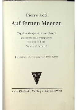 Auf fernen Meeren 1924 r.