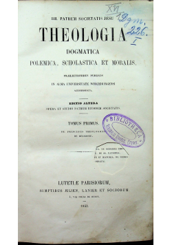 Teologia dogmatica 1852 r