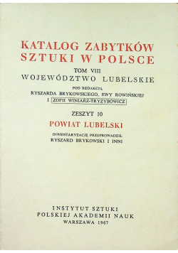 Katalog zabytków sztuki w Polsce Tom VIII Zeszyt 10