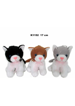 Kot z głosem 17cm MIX