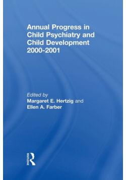 Annual Progress in Child Psychiatry and Child Development 2000-2001