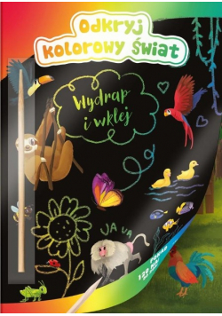 Odkryj kolorowy świat Wydrapywanka Zwierzęta