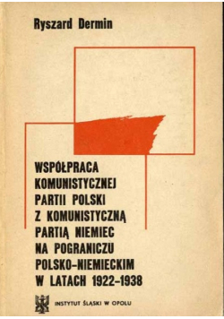 Współpraca Komunistycznej Partii Polski z Komunistyczną Partią Niemiec na pograniczu polsko-niemieckim